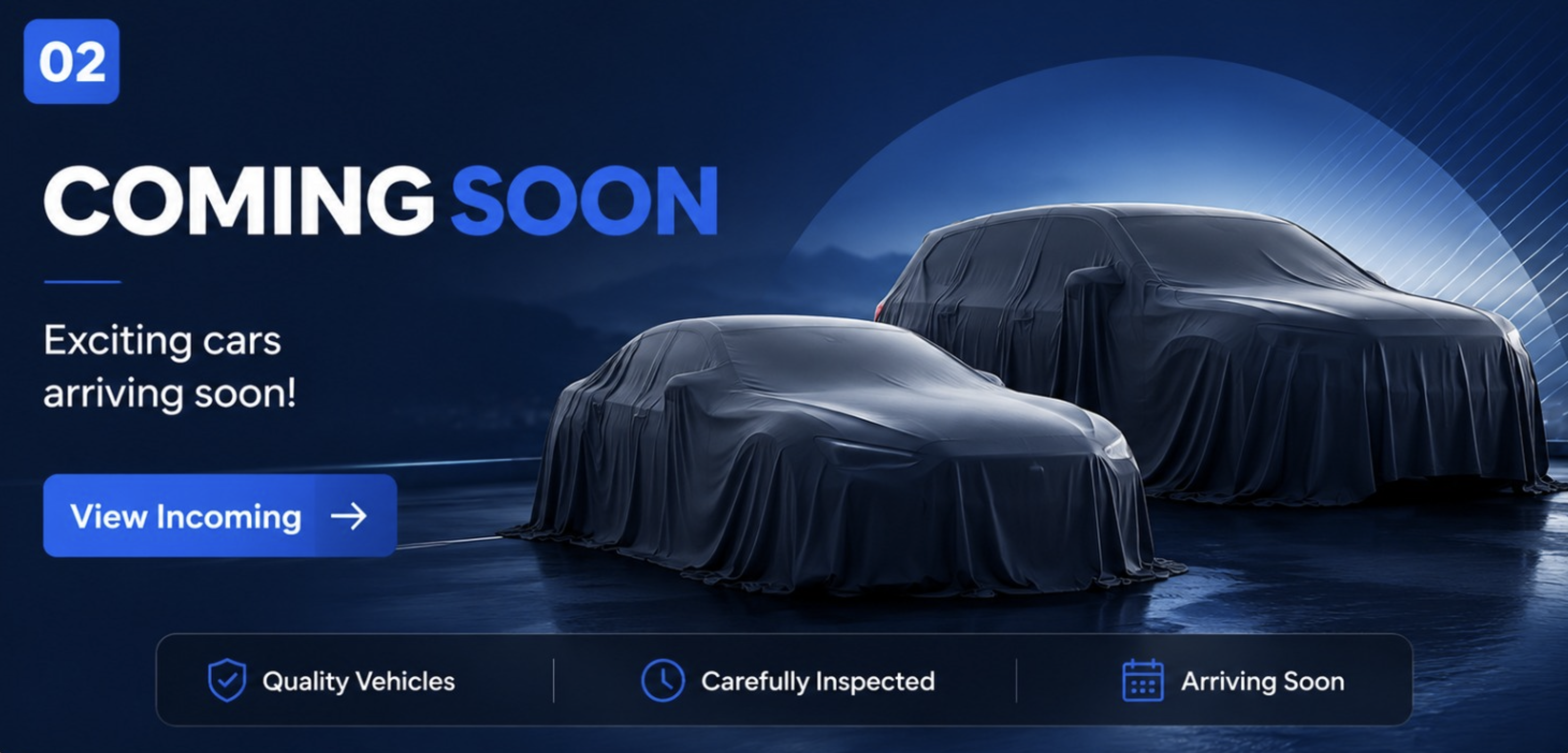 View coming soon vehicles